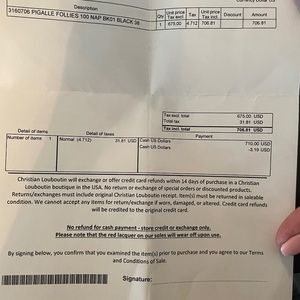 Christian Louboutins  size 38- fits 7.5 US